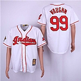 Indians 99 Ricky Vaughn White Cooperstown Collection Jersey Dzhi,baseball caps,new era cap wholesale,wholesale hats